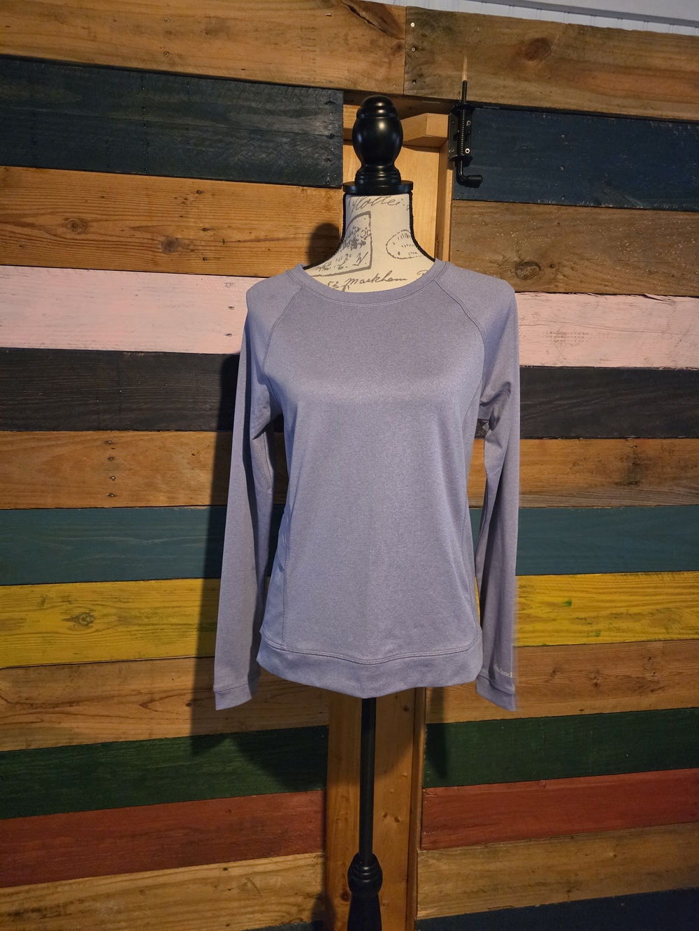 Avalanche Long-Sleeve Crew Neck Top in Light Lavender